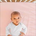 thumbnail image 5 of The Peanutshell Drap-Housse pour Lit de Bébé Filles, Ensemble de 4, Floral Rose Punch, 5 of 5