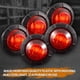 thumbnail image 2 of Luces LED de posición laterales delanteras y traseras redondas de 3/4", impermeables, 12 V, para coche y camión (10 unidades rojas), 2 of 5