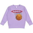 thumbnail image 2 of Inktastic Basketball Swish Toddler Sweatshirt, 2 of 4