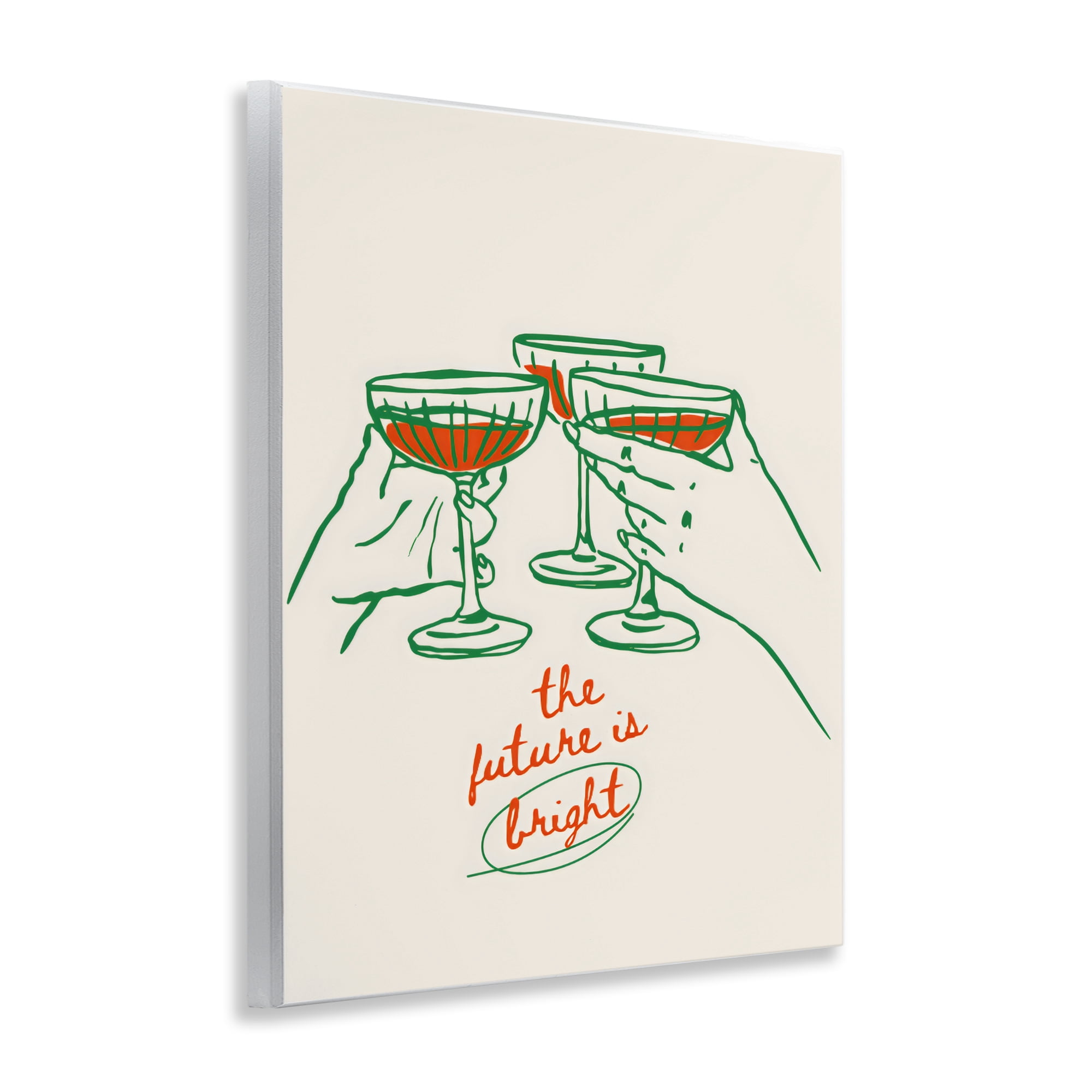 Stupell Industries The Future Is Bright Toast Wall Plaque Art, design by The Prints Vibe