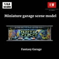 thumbnail image 3 of 1/64 Diorama Diecast Garage Model, 3 Color LED Lighting City Parking Lot Scene Display Case, Brightness Adjustable Showroom Model, 3 of 30