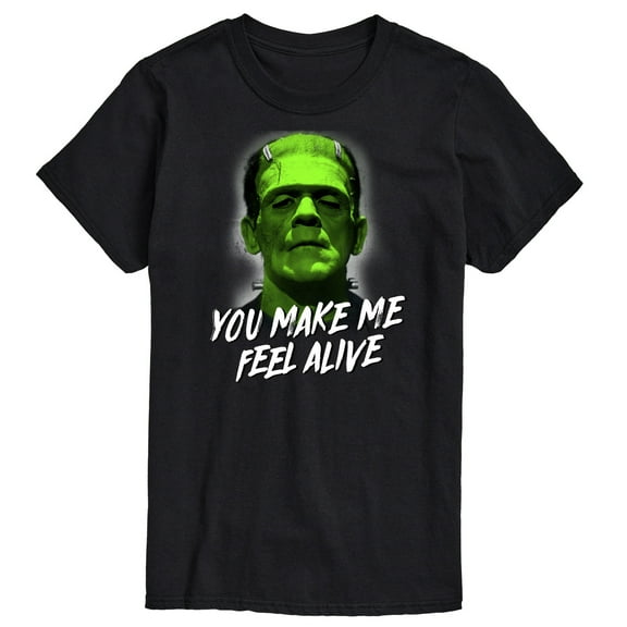 Classic Monsters - Frankenstein - You Make Me Feel Alive - Men's Short Sleeve Graphic T-Shirt