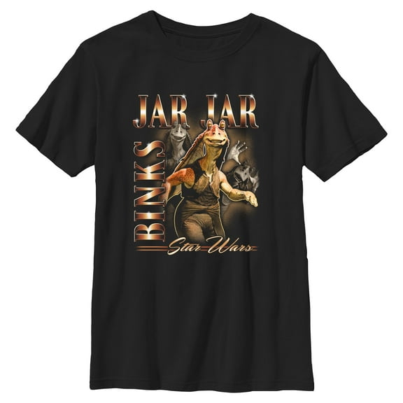 Boys Star Wars Jar Jar Binks Collage T Shirt