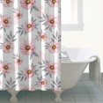 thumbnail image 4 of Pioneer Flower Floral Print Pattern Shower Curtain 72"x72", Bathroom Decorative Shower Curtain Set with 12 Hooks, Waterproof Washable, 4 of 6