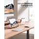 thumbnail image 5 of Soporte para tableta Nulaxy, doble plegable, de aluminio, para iPad, oro rosa, 5 of 6