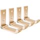 thumbnail image 1 of Foldable Wall Hooks, 4 Pieces Wall Mounted Helmet Holder, Invisible Coat Hooks, Aluminum Wall Hook, 1 of 4