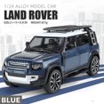 thumbnail image 1 of 1:24 Land Rover Defender 110 Off-road Vehicle SUV Alloy Diecast Car Model Sound Light Metal Toy Gift Children Porsche Motorcycle, 1 of 7