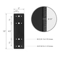 thumbnail image 2 of LHX  Tongina 2Pcs Mending Plate Straight Steel Metal Mounting Plate i Shaped Plane Support for Pavilion Framing Furniture, 2 of 7