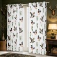 thumbnail image 2 of Manfei Aquatic Bird Pattern Blackout Curtains,Farmhouse Cabin Window Curtains Pack of 2 (38x45 Each), 2 of 6