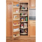 Pantry Cabinet Lazy Susan, Plastic 5 Shelf Full Circle Pantry Sets, 18" Diameter Dimensions 5 Shelf Full Circle...