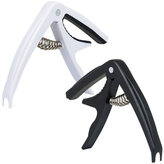 unbranded 2 Pcs Bass Electric Guitar Adjustable Guitar Capo Sturdy Guitar Capo Man 9x7cm