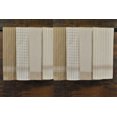 thumbnail image 7 of CC Home Furnishings Stripe and Plaid Woven Cotton Dish Towels - 28" - Taupe and Cream - Set of 8, 7 of 7
