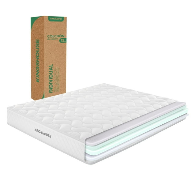 Colchón Individual KingsHouse en Caja 15cm Alto KHCESPIB