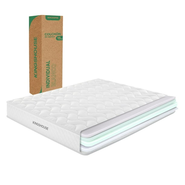 Colchón Individual KingsHouse en Caja 15cm Alto KHCESPIB