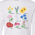 thumbnail image 4 of Inktastic Wild Flower Chart Long Sleeve Youth T-Shirt, 4 of 5