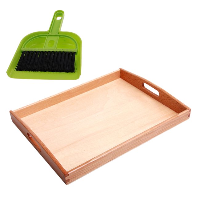Montessori juguetes Montessori Material Juguete de de Limpieza Barrido Dustpan Juguete Educativo para Niño Fanmusic Montessori juguetes