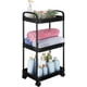 thumbnail image 2 of Carrito de almacenamiento con ruedas de 3 niveles, organizador compacto para dormitorio, cocina y montaje, diseño robusto, almacenamiento versátil, 2 of 9