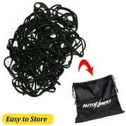 AUTOXBERT 52''x 71'' Latex Cargo Net w / 14 Hooks for Trailers Ute Pickup Truck Bed Roof Basket