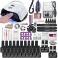 thumbnail image 5 of Juego de manicura Kit de uñas acrílicas con 120/80/54w lámpara de uñas 35000rpm taladro de uñas elegir esmalte de uñas de Gel todo para Manicuresun Set1- Aespa oso de fresa Hogar, 5 of 5