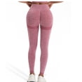 thumbnail image 7 of Women's High Waist Tummy Control Yoga Pants, Soft Stretch Fabric Slim Fit Long Pants, Body Shaping Tights for Fitness, Running, Workout, Casual Wear, Lounge & Daily | TruHer,Pink M, 7 of 7