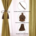 thumbnail image 4 of Uxcell Tassel Curtain Tiebacks, Curtain Holdbacks with Tassel for Home Brown 2 pack, 4 of 6