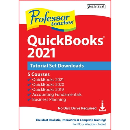 Professor Teaches Office QuickBooks 2021 Tutorial Set Downloads Esd
