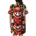 thumbnail image 3 of Lsque Mario Women's Short-Sleeved Pajama Set - 2 Piece Soft and Lightweight Sleepwear Set-Medium, 3 of 9