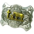 thumbnail image 2 of Moranse Religion Cross Cowboy Kneeling Prayer And Horse Design Belt Buckles, 2 of 5