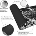 thumbnail image 3 of Black and White Goth Skeleton Skull Meditation Gaming Keyboard Mouse Pad Mousepad Huge Extended XL Stitched Edge Rubber Sole for Home Office(31.5"X 11.8"), 3 of 6
