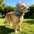thumbnail image 6 of Dog Ear Wrap for Noise Reduction, Calming Dog Snood with Soft Stretch Fabric, Ear Protection Cover for Grooming Bathing Drying Thunderstorms Fireworks Swimming and Travel, 6 of 7