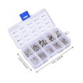 thumbnail image 4 of Phenofice Vis à Barbe 200 Pcs Assortiment de Vis Métriques en Acier Inoxydable 304 M3 M8 Argent Ensemble de Matériel, 4 of 6