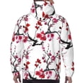 thumbnail image 7 of Haiem Cherry Blossoms Patterned Men's Hoodie with Kangaroo Pocket - Ideal Pullover Sweatshirt for Daily Wear, Travel, and Home-Large, 7 of 7