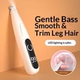 thumbnail image 2 of Dog Grooming Kit with LED Display, Ultra-Low Noise Dog Paw Trimmer, Cordless Hair Trimmer for Paws, Ears, Face, Rump with LED Light (White), 2 of 5