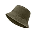 thumbnail image 3 of Pafei Tyugd Cotton Bucket Hats for Women Denim Sun Hat Lightweight Breathable Wide Brim Summer HatsKhaki, 3 of 4