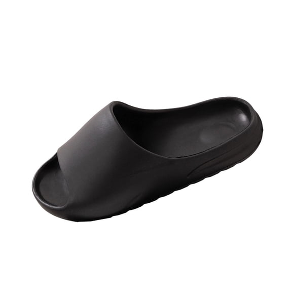 Wensltd Shower Slippers Women and Men Summer Solid Color Thick Soft Sole Indoor Home Couple Style Cozy Slippers