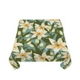 thumbnail image 5 of Wukai Lilies Flowers Waterproof Tablecloth for Kitchen Dining, Fits Square Tables for 2-4 Seats -60"x60", 5 of 7