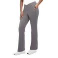 thumbnail image 2 of Jockey Women's High Waist Moisture Wicking Side Pockets Cross Waist Yoga Active Pants-Gray / XXL, 2 of 6