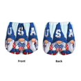 thumbnail image 3 of Fuzoiu Cute Gnomes in USA Print Women's Athletic Shorts, Double-Layer Running Shorts with Pocket,Women's Workout Shorts for Yoga, Gym, and Workouts-Large, 3 of 7
