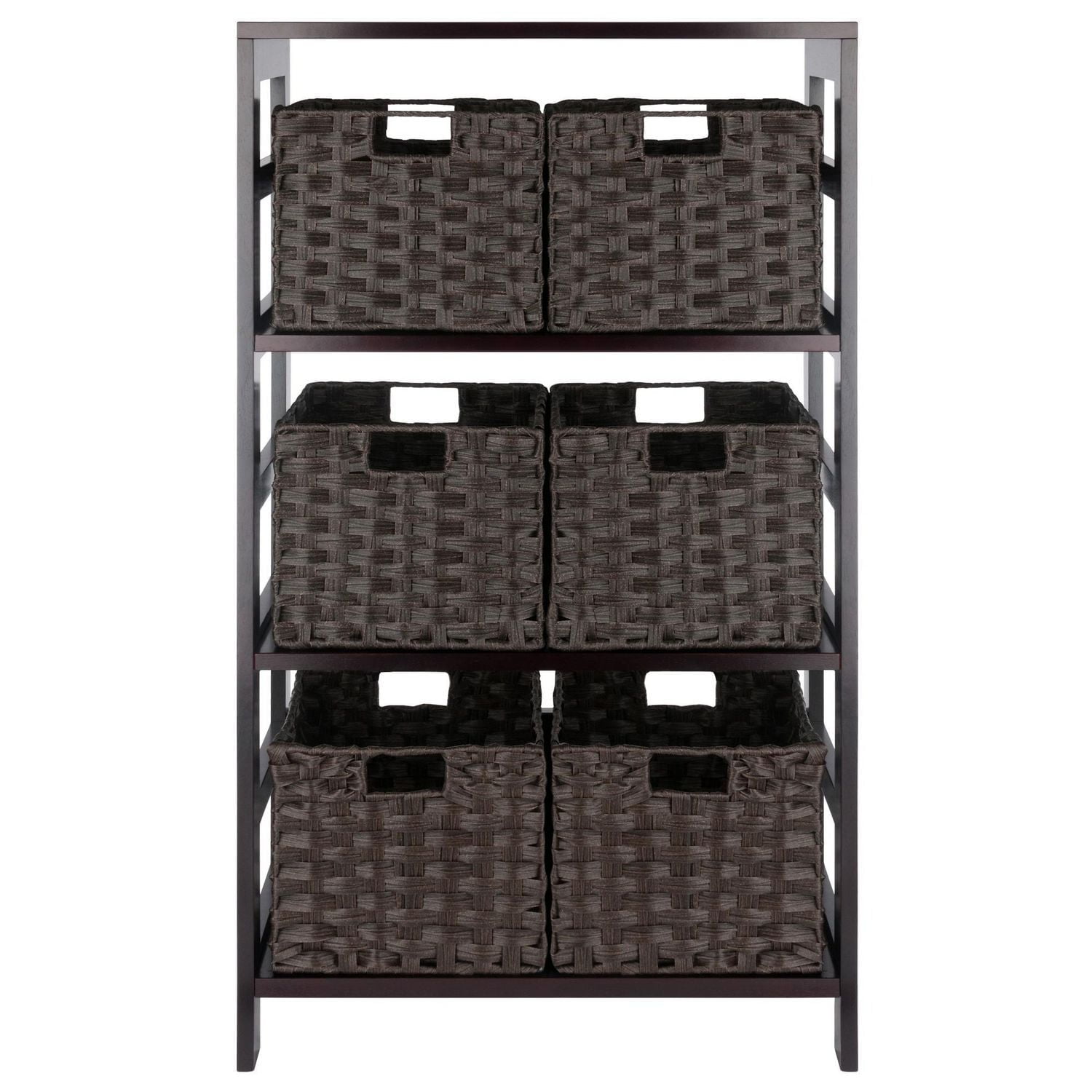 Leo 7pc Storage Shelf with Basket Set
