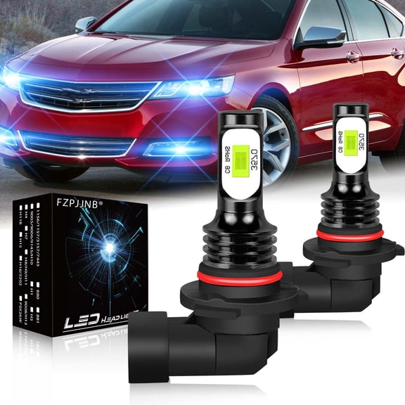 FZPJJNB 9005 9140 9145 Ice Blue LED 8000K Automotive Bulb Fits 2016-2018 Chevy Impala 2 Pack