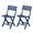 Indigo Blue, variant on Aria Home Modern Folding and Stacking Chairs, Durable Construction, Set of 2, Gray