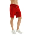 thumbnail image 5 of Tyhengta Mens Shorts Casual Sports Drawstring Zipper Pockets Elastic Waist Red 40, 5 of 8