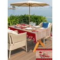 thumbnail image 4 of Outdoor Tablecloth with Umbrella Hole and Zipper, Roses Valentine's Day Rectangle Table Cloth 60x120 Inch Waterproof Tablecloth, Vintage Truck Love Heart Wooden Picnic Table Cover for Patio Camping, 4 of 7