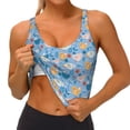 thumbnail image 4 of Naloa Cute Chickens and Flowers Sports Bras for Women, High Support Bra with Removable Pads, Comfortable - X-Large, 4 of 9