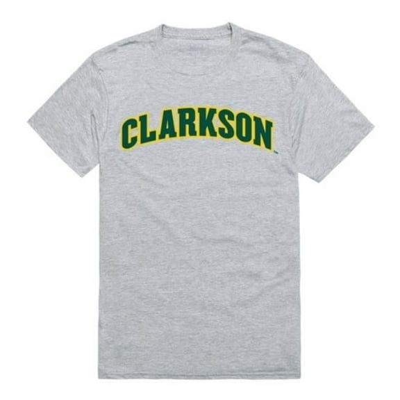 W Republic Products 500-281-HG2-03 Mens Clarkson Game Day Crew Neck T-Shirt, Heather Gray - Large