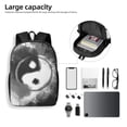 thumbnail image 4 of Salouo Yin And Yang Print Travel Laptop Backpack,17Inch Casual Bag with Side Pockets for Men & Women Stylish Daypack for Weekender/Business/Hiking-One Size, 4 of 6