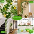 thumbnail image 4 of 78.74" Artificial Lemon Garland with Lights - Fruit Vine & Greenery Decor for Wedding, Party, Home, Garden - Spring Summer Christmas Hanging Wreath (2025 Upgraded), 4 of 9