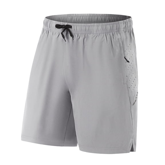 NFTIGB Men's 2-in-1 Cycling Shorts Quick-Dry Shock-Absorbing Mountain Bicycle Riding Pants Outdoor Breathable Hiking Sport Shorts Grey EU Size L (13.4 x 11.8 x 5.9 inches / 34 x 30 x 15 cm)