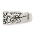 thumbnail image 5 of Auriga Fine Jewelry 925 Sterling Silver Antiqued Floral Toe Ring for Women, 5 of 6