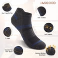 thumbnail image 2 of JASGOOD 12 Pairs Mens Ankle Socks Low Cut Cushioned Athletic Short Socks with Heel Tab, 2 of 6